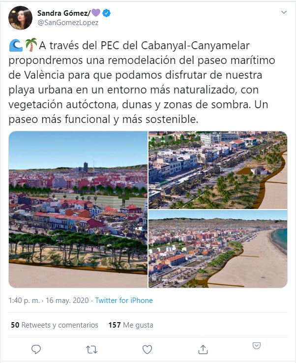 Nuevo Paseo marítimo de Valencia, barrio el Cabanyal 